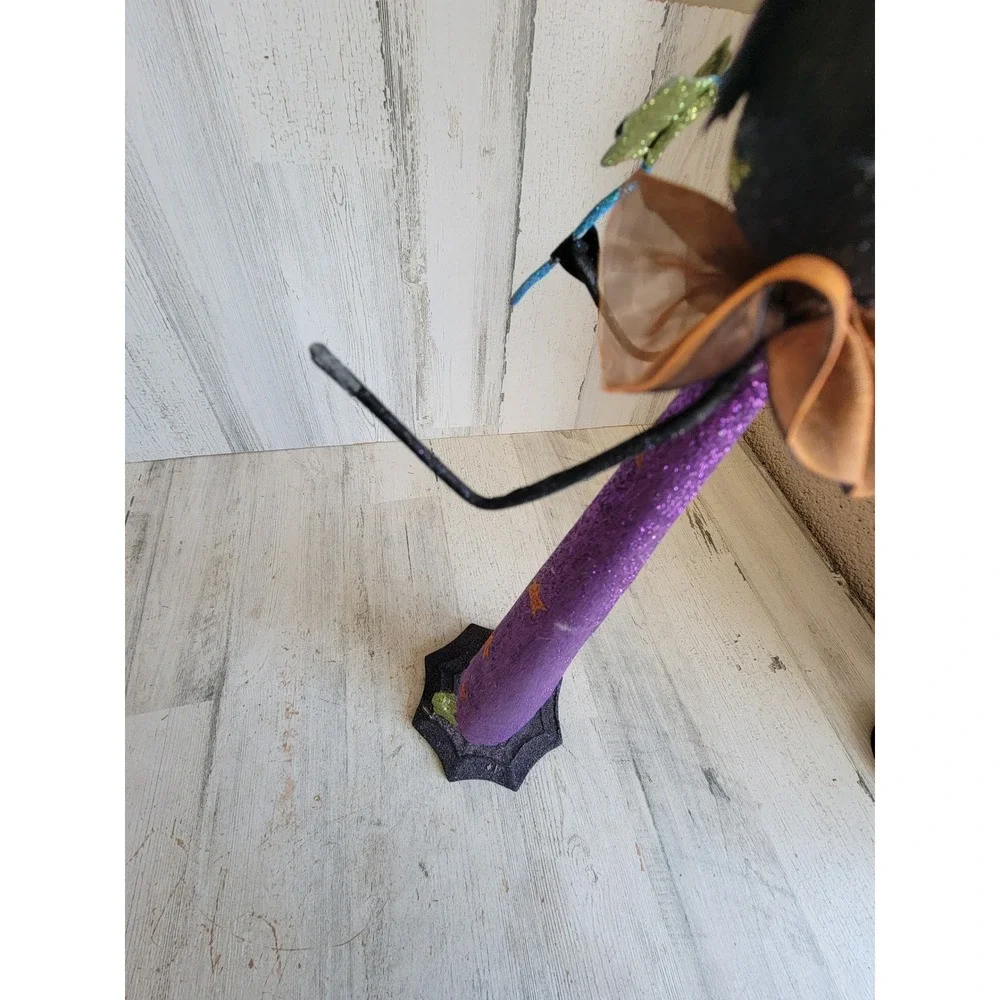 Pier 1 Halloween cat treat glitter witch unique star home decor figure